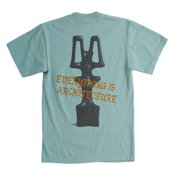 ALL CAPS STUDIO - Architecture T-Shirt - Atlantic Green