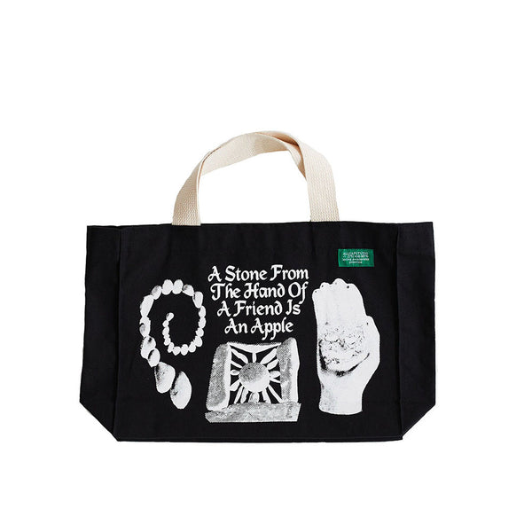 ALL CAPS STUDIO - Life Is The Green Leaf, Small Tote Bag - Black
