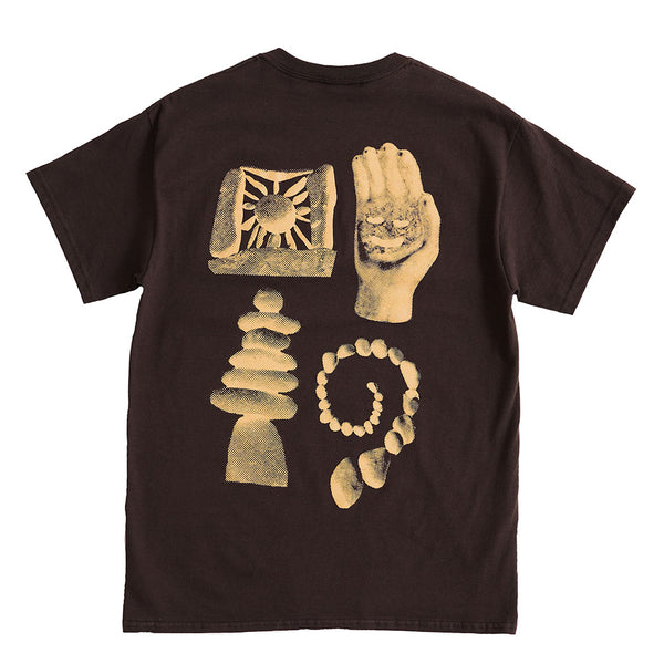 ALL CAPS STUDIO - Hand Of A Friend T-Shirt - Chocolate Brown
