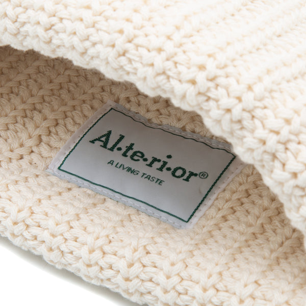 Alterior - Chunky Knit Beanie - Cream