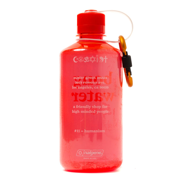 Mister Green - Bong Water Nalgene Bottle w/Carabiner - Red