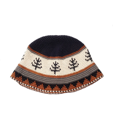Den Souvenir - Pine Tree Crochet Hat - Cream