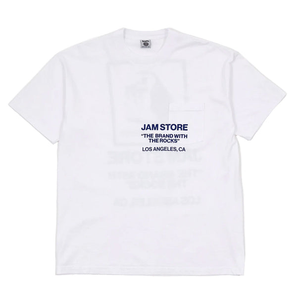 Jam - Rock Brand Pocket T-shirt - White