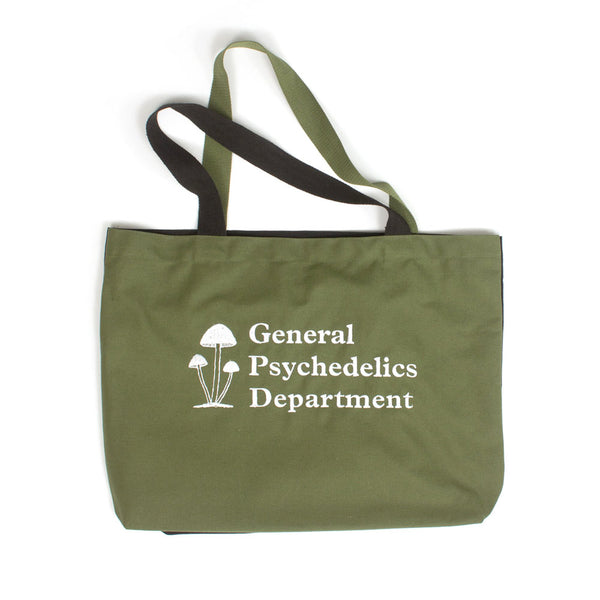 Mister Green - General Psychedelics Tote Bag - Olive/Black