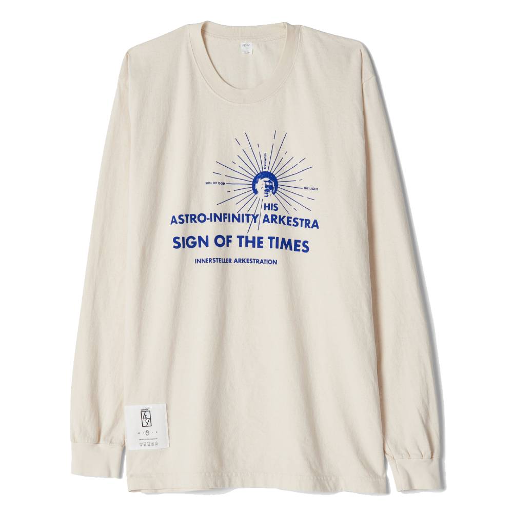 CurrentSee - Sign Of The Times L/S T-Shirt - Natural