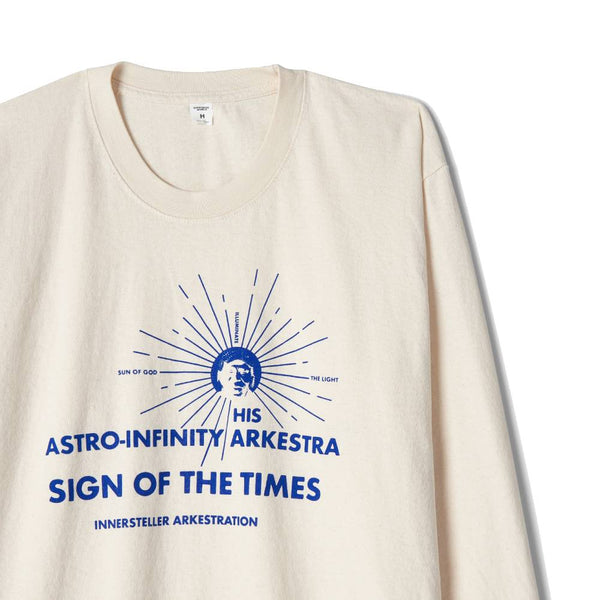 CurrentSee - Sign Of The Times L/S T-Shirt - Natural